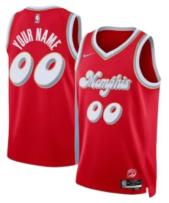 Memphis Grizzlies Nike Unisex 2024/25 Custom Swingman Jersey City Edition Red Distingué