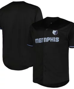 Memphis Grizzlies Profile Big & Tall Pop Jersey Black Distingué