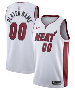 Miami Heat Nike 2020/21 Swingman Custom Jersey Association Edition Exceptionnel White