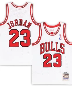 Michael Jordan Chicago Bulls Preschool 1997/98 Hardwood Superbe Classics Authentic Jersey White/Black/Red