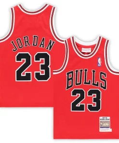 Michael Jordan Chicago Bulls Preschool Superbe 1997/98 Hardwood Classics Authentic Jersey Red/Black/White