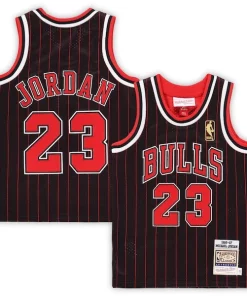Michael Jordan Chicago Bulls Toddler 1996/97 Hardwood Notable Classics Authentic Jersey Black/Red/White
