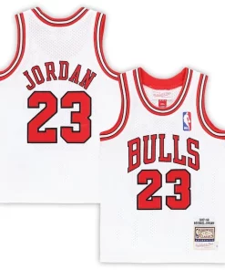 Michael Jordan Chicago Bulls Toddler 1997/98 Hardwood Classics Authentic Moderne Jersey White/Black/Red