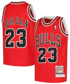 Michael Jordan Chicago Bulls Youth Hardwood Classics 1997/98 Authentic Jersey Moderne Red