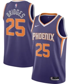 Mikal Bridges Phoenix Suns Éclatant Nike 2020/21 Swingman Player Jersey Icon Edition Purple