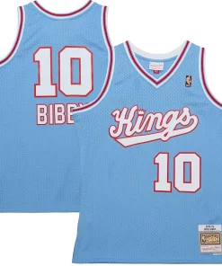 Mike Bibby Sacramento Kings Bold 2001/02 Hardwood Classics Swingman Jersey Light Blue