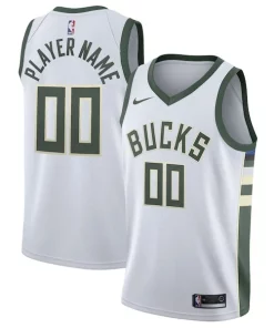 Milwaukee Refiné Bucks Nike 2020/21 Swingman Custom Jersey Association Edition White
