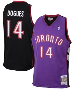 Muggsy Bogues Toronto Raptors 2001/02 Hardwood Classics Swingman Jersey Purple Luxueux