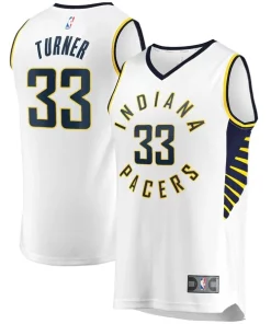 Myles Turner Indiana Pacers Fast Break Replica Uniques Player Jersey White Association Edition
