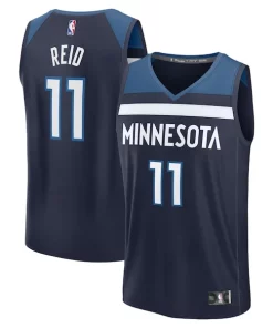 Naz Reid Minnesota Timberwolves Haut de gamme Fast Break Replica Player Jersey Icon Edition Navy