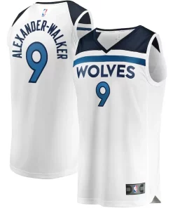 Nickeil Alexander Walker Incontournable Minnesota Timberwolves Youth Fast Break Replica Player Jersey Association Edition White