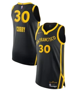 Nike Stephen Curry Golden State Warriors Authentic Jersey Prime City Edition Black