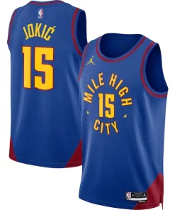 Nikola Authentique Jokic Denver Nuggets Jordan Brand Unisex Swingman Jersey Statement Edition Blue