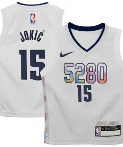 Nikola Jokic Denver Nuggets Nike Toddler 2024/25 Swingman Player Jersey Gracieux City Edition White