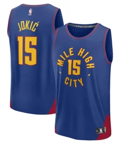Nikola Jokic Denver Nuggets Fast Break Replica Player Jersey Statement Edition Gracieux Blue