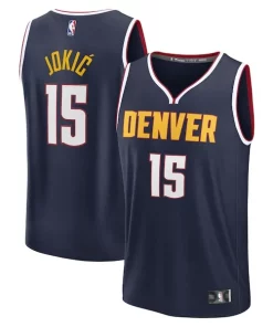 Nikola Jokic Denver Nuggets Youth Fast Stylish Break Replica Player Jersey Icon Edition Navy
