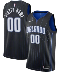 Orlando Magic Nike 2020/21 Swingman Custom Jersey Exquisite Icon Edition Black/White
