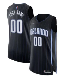 Orlando Magic Nike 2021/22 Diamond Authentic Custom Jersey Icon Confortable Edition Black