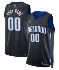 Orlando Magic Nike 2021/22 Diamond Swingman Custom Jersey Icon Edition Haut de gamme Black