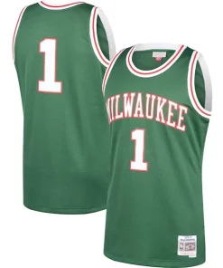 Oscar Robertson Milwaukee Bucks 2001/02 Hardwood Classics Swingman Commémoratif Jersey Green