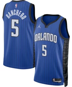 Paolo Banchero Orlando Captivant Magic Jordan Brand Unisex Swingman Jersey Statement Edition Blue