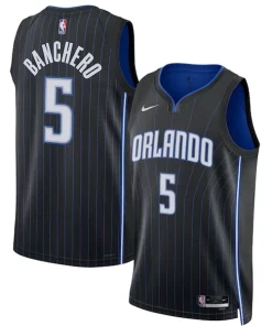 Paolo Banchero Orlando Magic Nike Unisex 2022 NBA Draft First Round Pick Swingman Jersey Icon Edition Black Exclusif