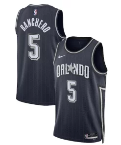 Paolo Banchero Orlando Magic Nike Unisex 2023/24 Swingman Notable Jersey Navy City Edition
