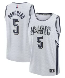 Paolo Banchero Orlando Magic Youth 2024/25 Fast Break Player Jersey City Edition Silver Notable