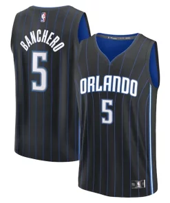 Paolo Banchero Orlando Magic Youth Fast Break Replica Player Jersey Icon Edition Black Confortable