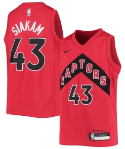 Pascal Siakam Toronto Raptors Admirable Nike Youth Swingman Jersey Icon Edition Red/White
