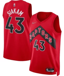 Pascal Siakam Toronto Raptors Nike 2021/22 Diamond Charming Swingman Jersey Icon Edition Red
