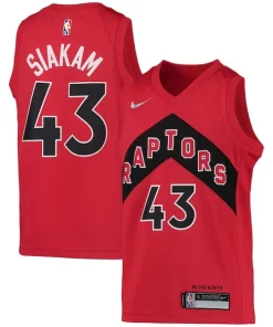 Pascal Siakam Toronto Raptors Nike Youth 2021/22 Diamond Swingman Jersey Splendide Icon Edition Red