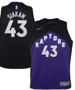 Pascal Siakam Toronto Raptors Nike Youth Confortable 2020/21 Swingman Player Jersey Black/Purple Earned Edition