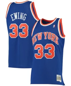 Patrick Ewing New York Knicks 1991/92 Big & Tall Authentique Hardwood Classics Swingman Jersey Blue