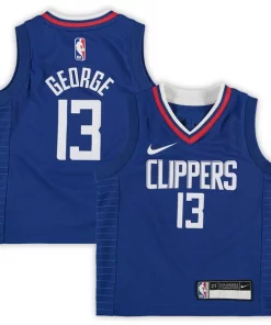 Paul George LA Clippers Distingué Nike Toddler 2020/21 Replica Jersey Icon Edition Royal