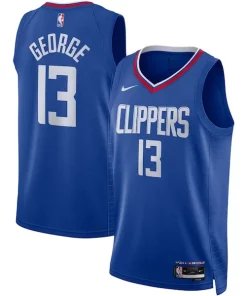Paul George LA Clippers Nike Unisex Swingman Élégant Jersey Icon Edition Royal