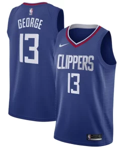 Paul George LA Distingué Clippers Nike 2019/20 Swingman Jersey Blue Icon Edition
