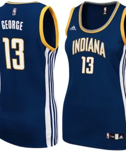 Paul Moderne George Indiana Pacers adidas Women's Replica Jersey Navy