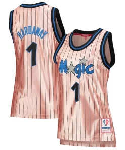 Penny Hardaway Orlando Magic Women's 75th Anniversary Rose Gold 1993 Swingman Captivant Jersey Pink