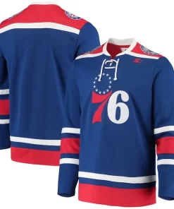 Philadelphia 76ers G III Sophistiqué Sports by Carl Banks Pointman Hockey Fashion Jersey Royal