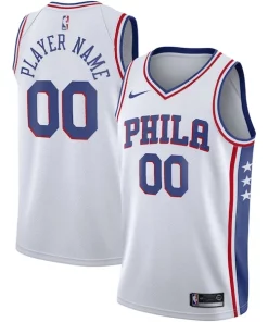 Philadelphia 76ers Nike 2020/21 Swingman Custom Jersey Premium Association Edition White