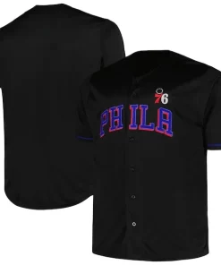 Philadelphia 76ers Profile Big & Exquisite Tall Pop Jersey Black