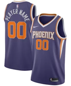 Phoenix Suns Nike 2020/21 Swingman Custom Jersey Icon Edition Purple Éclatant