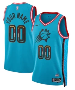 Phoenix Suns Nike Unisex 2022/23 Swingman Custom Stylish Jersey City Edition Turquoise