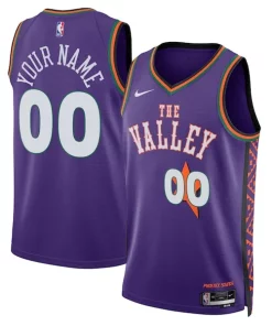 Phoenix Suns Nike Unisex Refiné 2024/25 Custom Swingman Jersey City Edition Purple