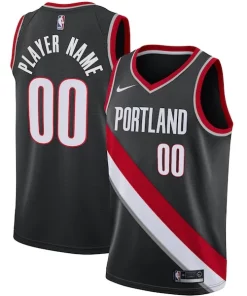 Portland Classique Trail Blazers Nike Swingman Custom Jersey Black Icon Edition