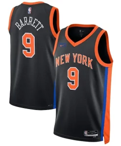 RJ Barrett New York Knicks Nike Stylish Unisex 2022/23 Swingman Jersey City Edition Black