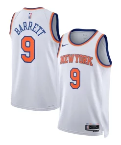 RJ Barrett New York Knicks Nike Unisex Swingman Jersey Association Stylish Edition White