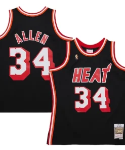 Ray Allen Miami Heat 2013/14 Exceptionnel Hardwood Classics Swingman Jersey Black