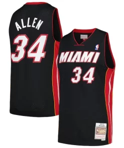 Ray Allen Miami Heat Luxueux 2012/13 Hardwood Classics Swingman Jersey Black